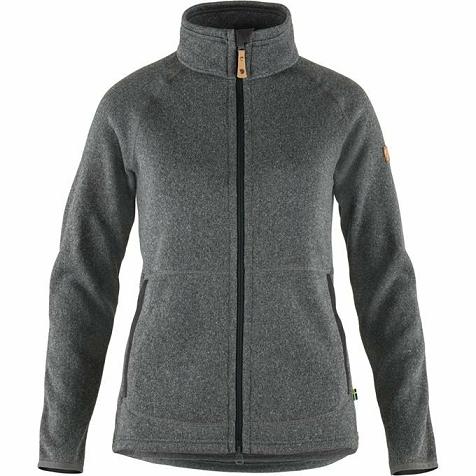 Fjallraven Övik Sweater Grey Singapore For Women (SG-433111)